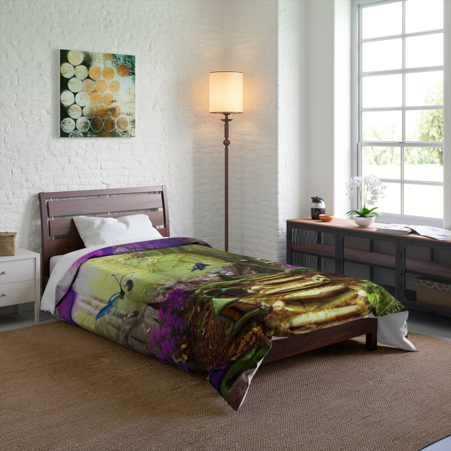 Enchanted Forest Comforter — Fantasy Fairy Path Bedding