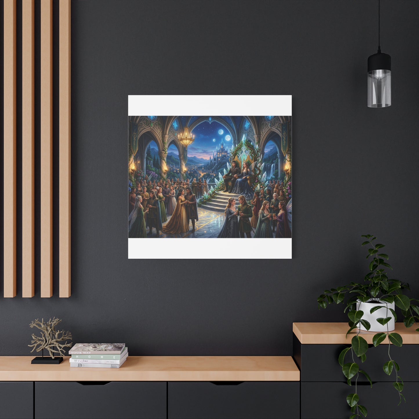 Fantasy Royal Coronation Canvas Art - Matte Stretched Wall Decor