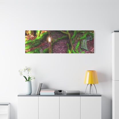Enchanted Forest Moss Path Canvas Print — Matte Stretched Wall Art