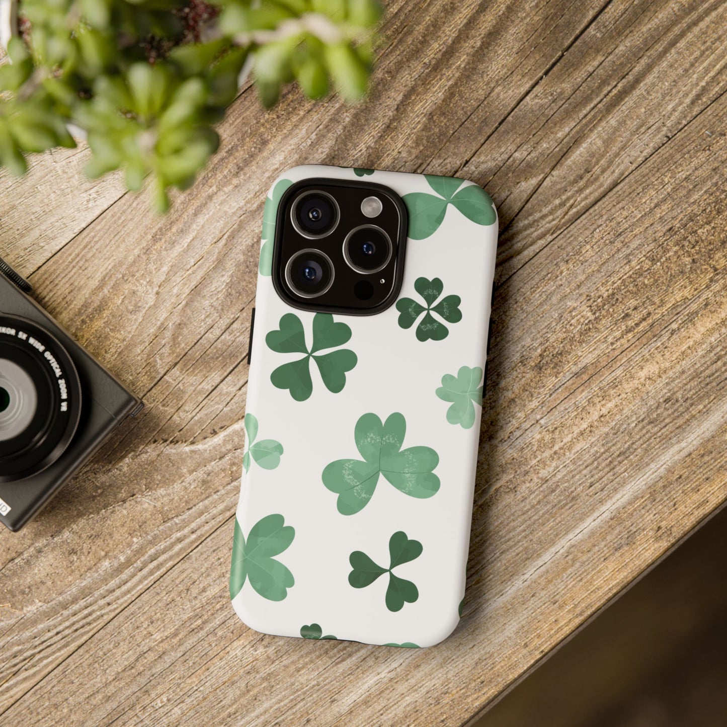 Shamrock Tough Phone Case — St. Patrick’s Day Clover Protective Cover