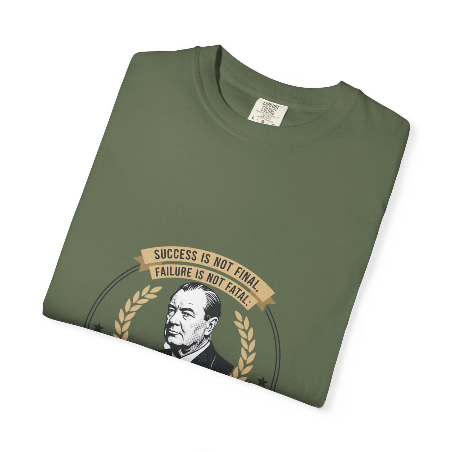 Courage Quote T-Shirt — "It Is the Courage That Counts" Motivational Tee