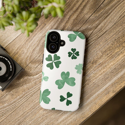Shamrock Tough Phone Case — St. Patrick’s Day Clover Protective Cover