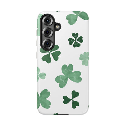 Shamrock Tough Phone Case — St. Patrick’s Day Clover Protective Cover
