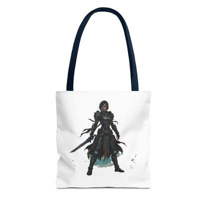 Rogue Warrior Tote Bag – Dark Fantasy Assassin Illustration