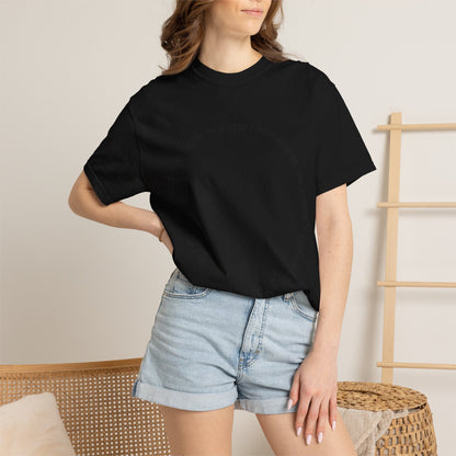 T-Shirt — "I'm just holding back my awesomeness" Circle Text Graphic Tee