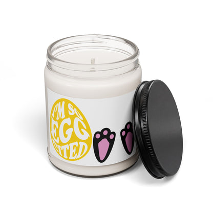 Soy Candle — "I'm So Eggcited" Easter Scented Candle (9oz)