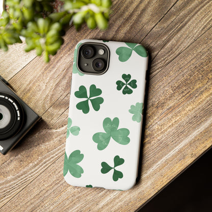 Shamrock Tough Phone Case — St. Patrick’s Day Clover Protective Cover