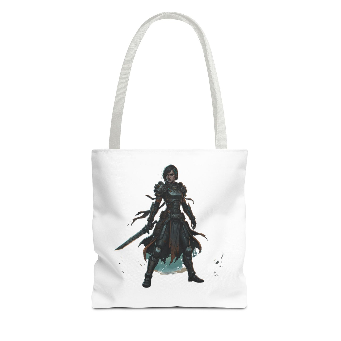 Rogue Warrior Tote Bag – Dark Fantasy Assassin Illustration