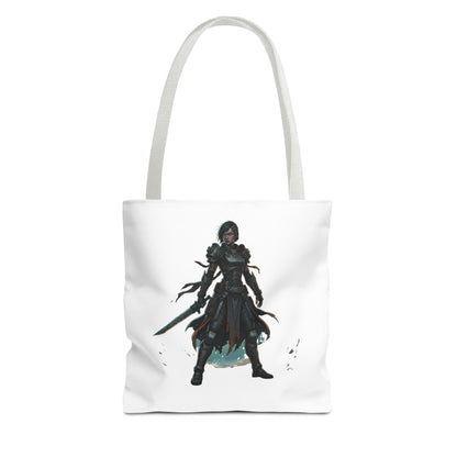 Rogue Warrior Tote Bag – Dark Fantasy Assassin Illustration