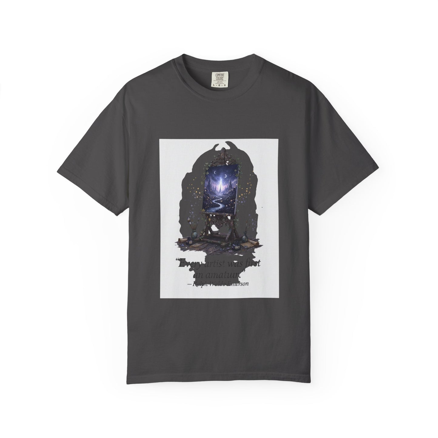 Artistic Mirror T-Shirt — "Every artist was first an amateur" Quote Graphic
