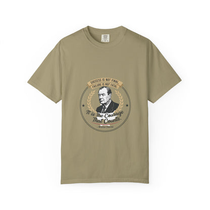 Courage Quote T-Shirt — "It Is the Courage That Counts" Motivational Tee