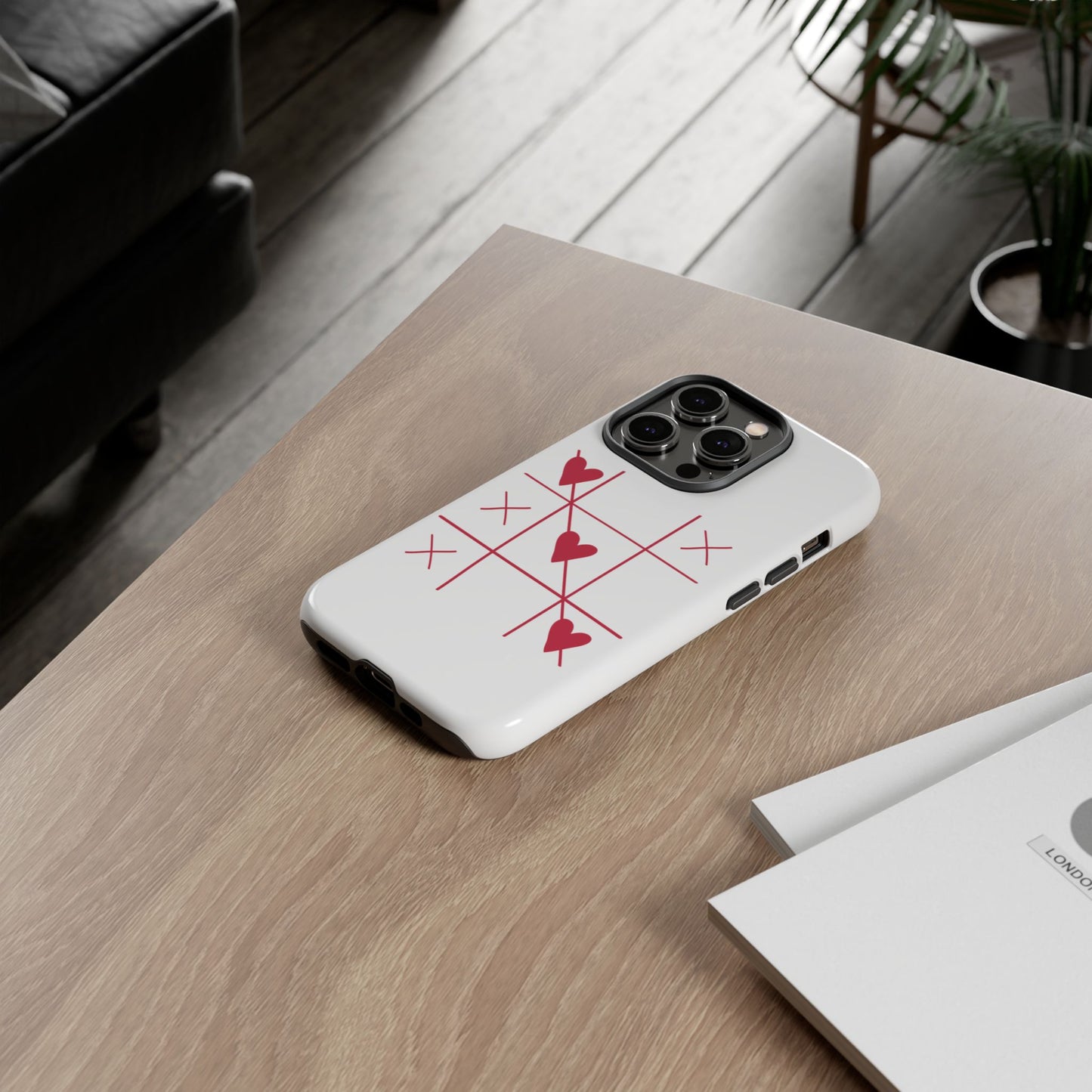 Phone Case - Tic Tac Love Heart Design (Valentine’s Day Gift)