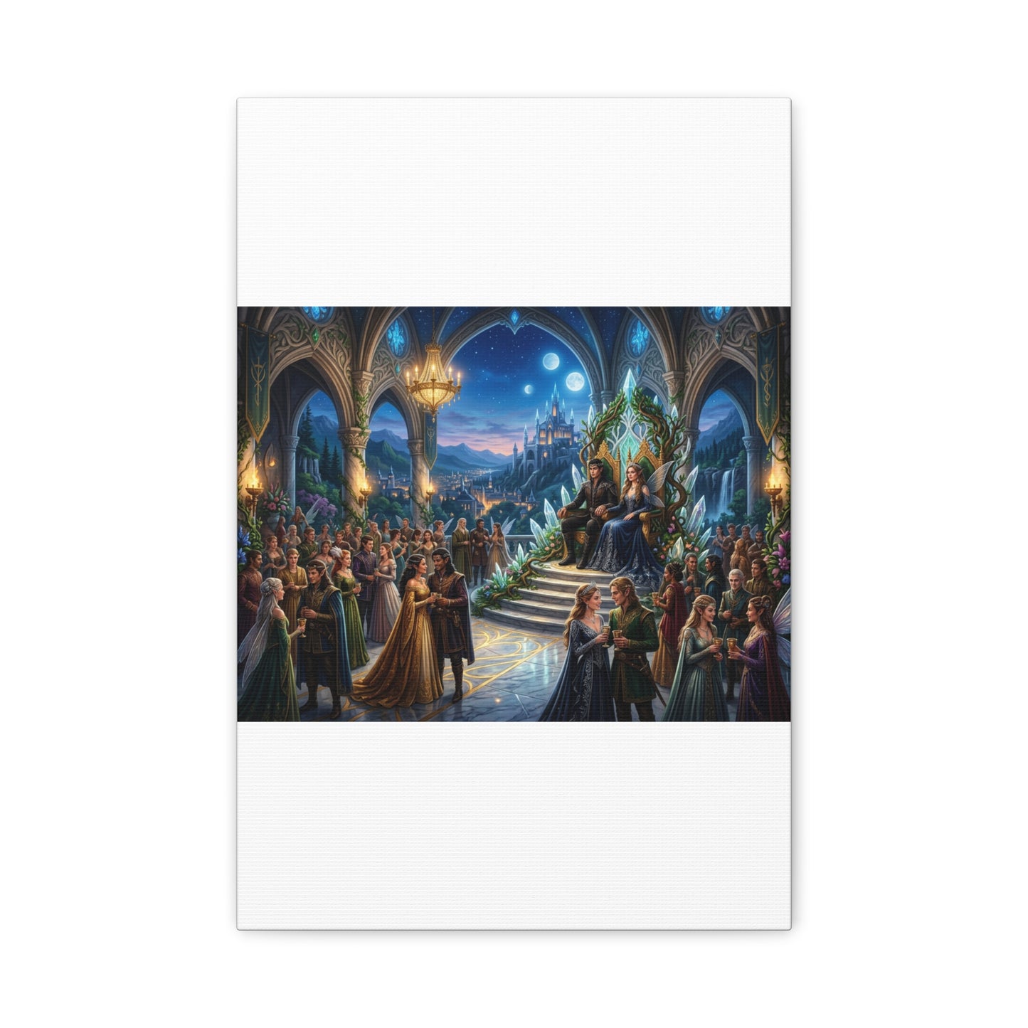 Fantasy Royal Coronation Canvas Art - Matte Stretched Wall Decor