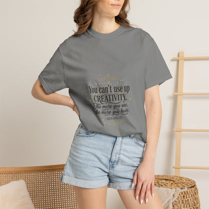 Creativity Quote T-Shirt — "You can't use up creativity" Motivational Graphic Tee