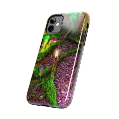 Forest Moss Candle Phone Case — Enchanted Woodland Tough Phone Case