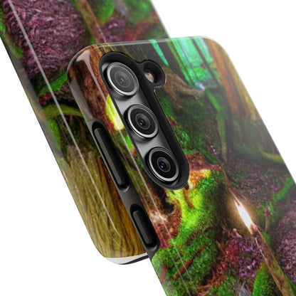 Forest Moss Candle Phone Case — Enchanted Woodland Tough Phone Case