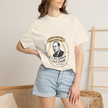 Courage Quote T-Shirt — "It Is the Courage That Counts" Motivational Tee
