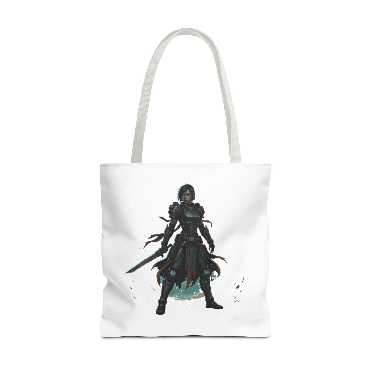 Rogue Warrior Tote Bag – Dark Fantasy Assassin Illustration