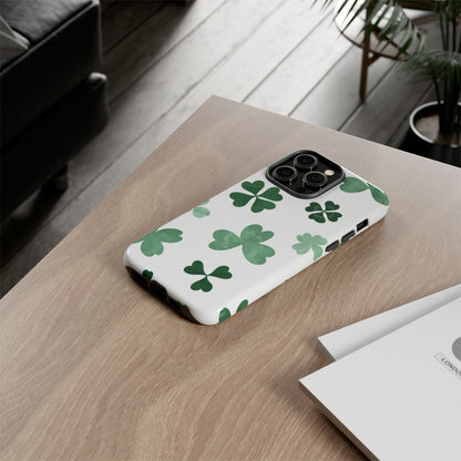 Shamrock Tough Phone Case — St. Patrick’s Day Clover Protective Cover