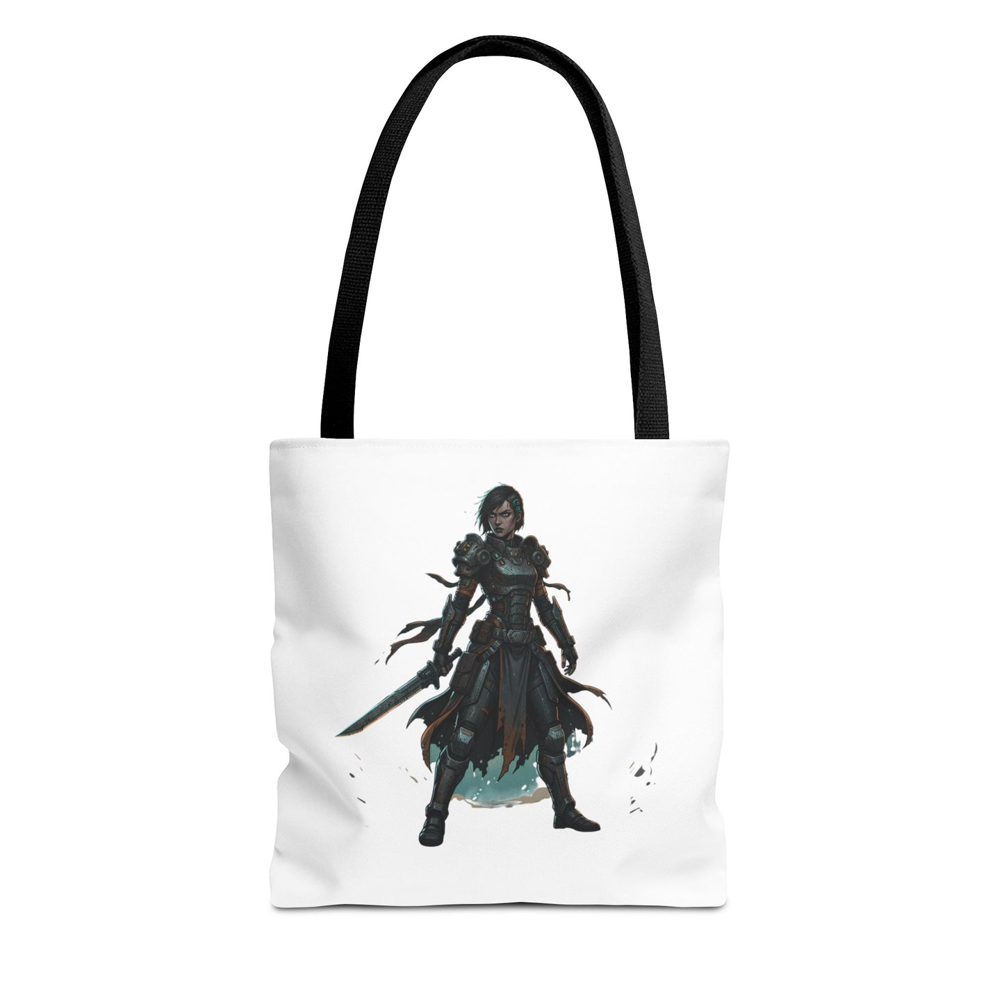 Rogue Warrior Tote Bag – Dark Fantasy Assassin Illustration