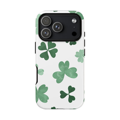 Shamrock Tough Phone Case — St. Patrick’s Day Clover Protective Cover