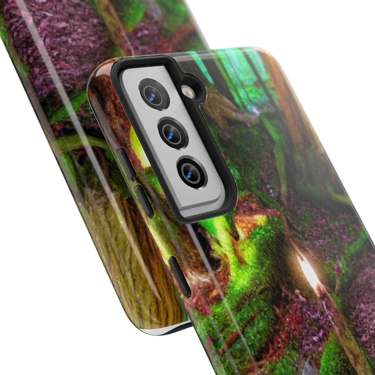 Forest Moss Candle Phone Case — Enchanted Woodland Tough Phone Case