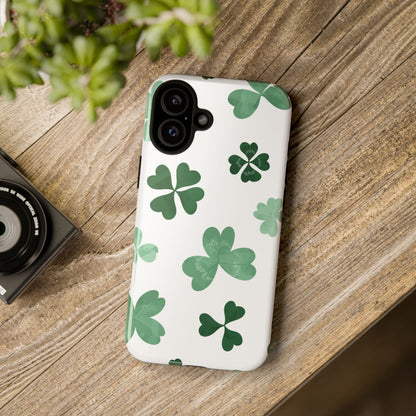 Shamrock Tough Phone Case — St. Patrick’s Day Clover Protective Cover