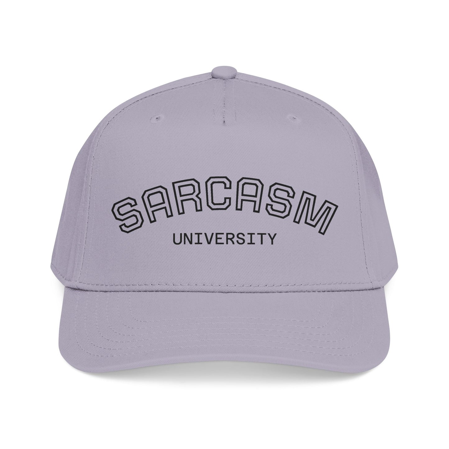 Sarcasm University Baseball Cap — Funny Embroidered Mid-Profile Hat