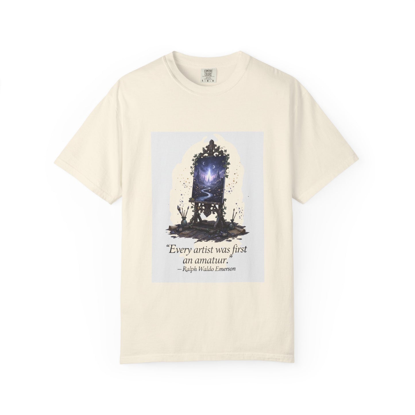 Artistic Mirror T-Shirt — "Every artist was first an amateur" Quote Graphic