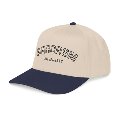 Sarcasm University Baseball Cap — Funny Embroidered Mid-Profile Hat