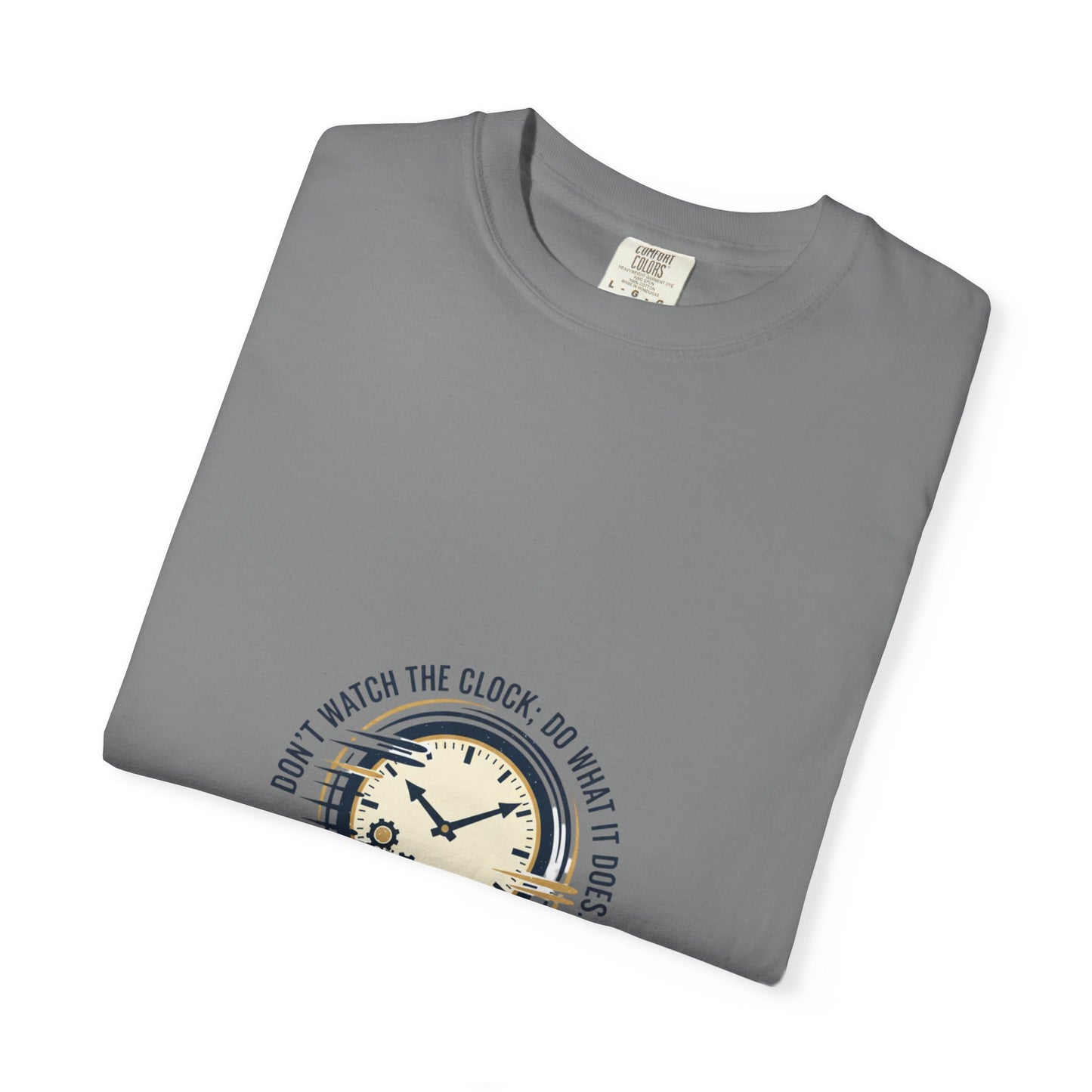 Keep Going Clock Graphic T-Shirt — Inspirational Quote Tee