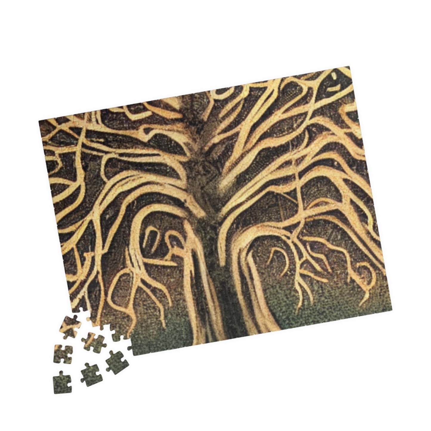 Tree of Life Jigsaw Puzzle — Intricate Root & Branch Art (110–1014 pcs)