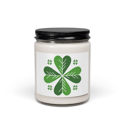 Soy Candle — Green Clover Floral Scented 9oz (St. Patrick’s Day)