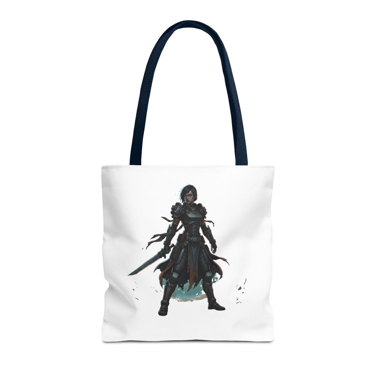 Rogue Warrior Tote Bag – Dark Fantasy Assassin Illustration