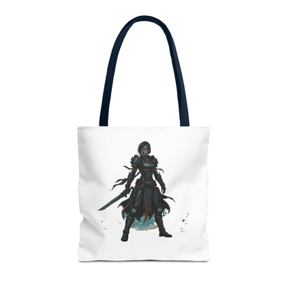 Rogue Warrior Tote Bag – Dark Fantasy Assassin Illustration