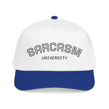 Sarcasm University Baseball Cap — Funny Embroidered Mid-Profile Hat
