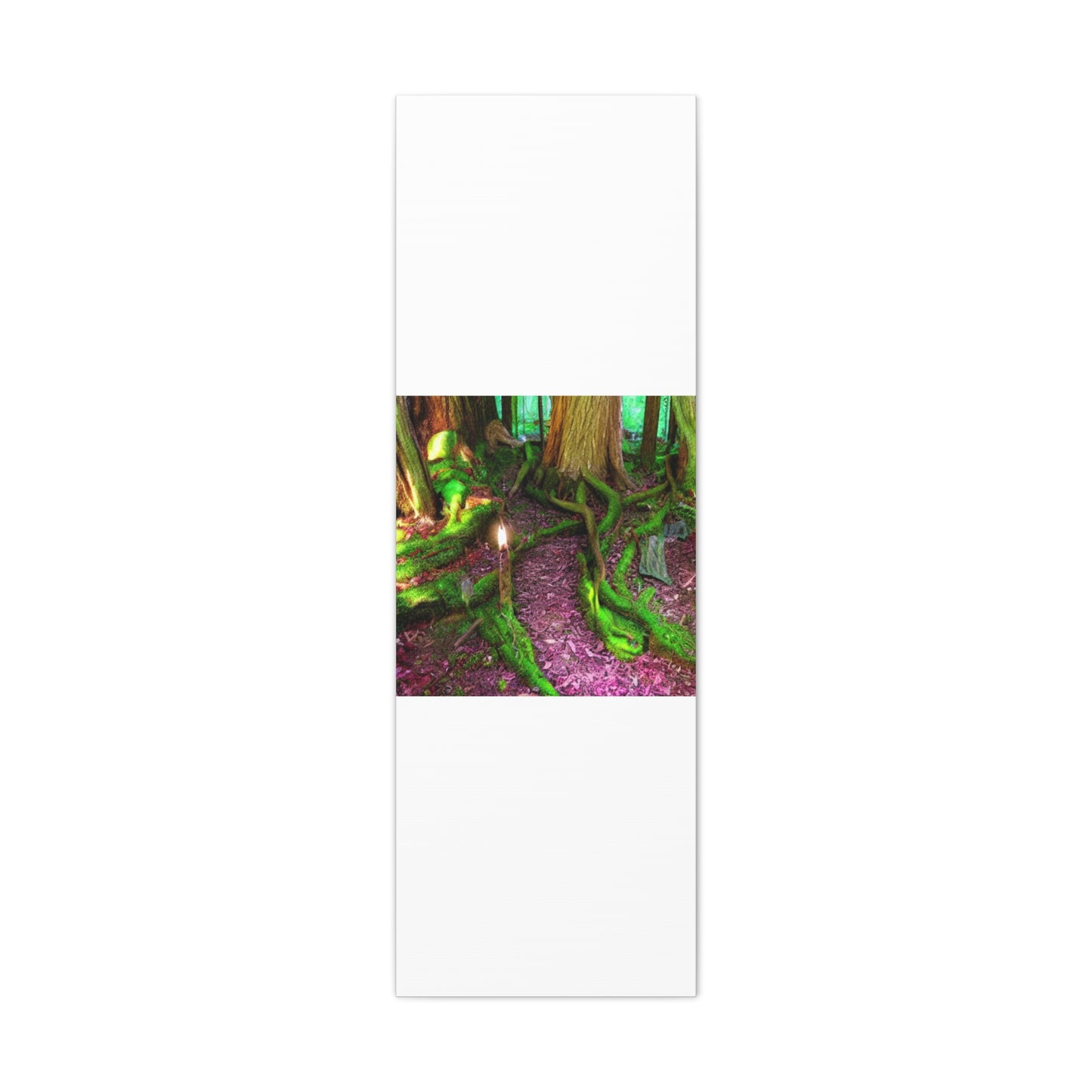 Enchanted Forest Moss Path Canvas Print — Matte Stretched Wall Art