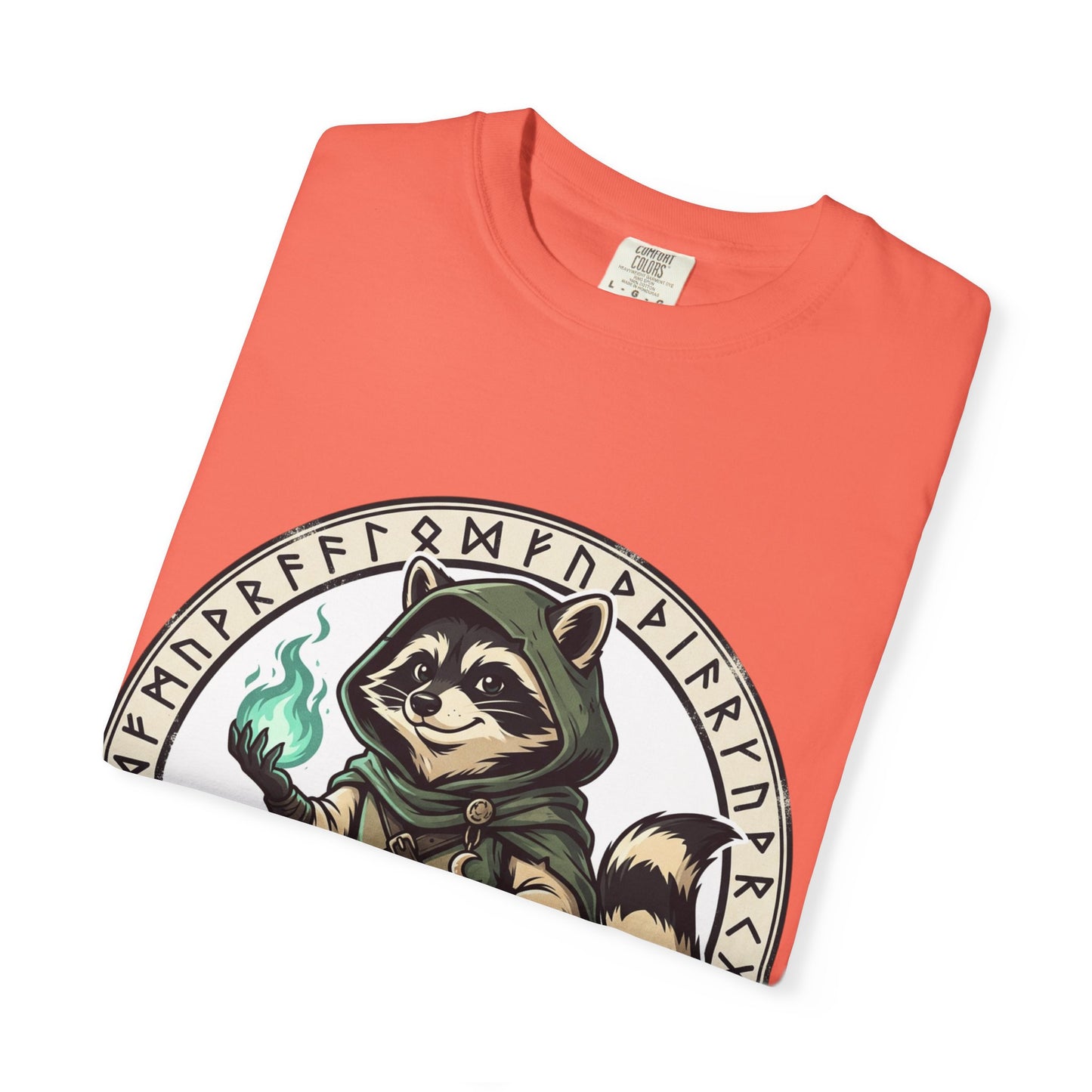 Raccoon Wizard T-Shirt – Cute Fantasy Mage Graphic Tee