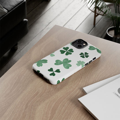 Shamrock Tough Phone Case — St. Patrick’s Day Clover Protective Cover