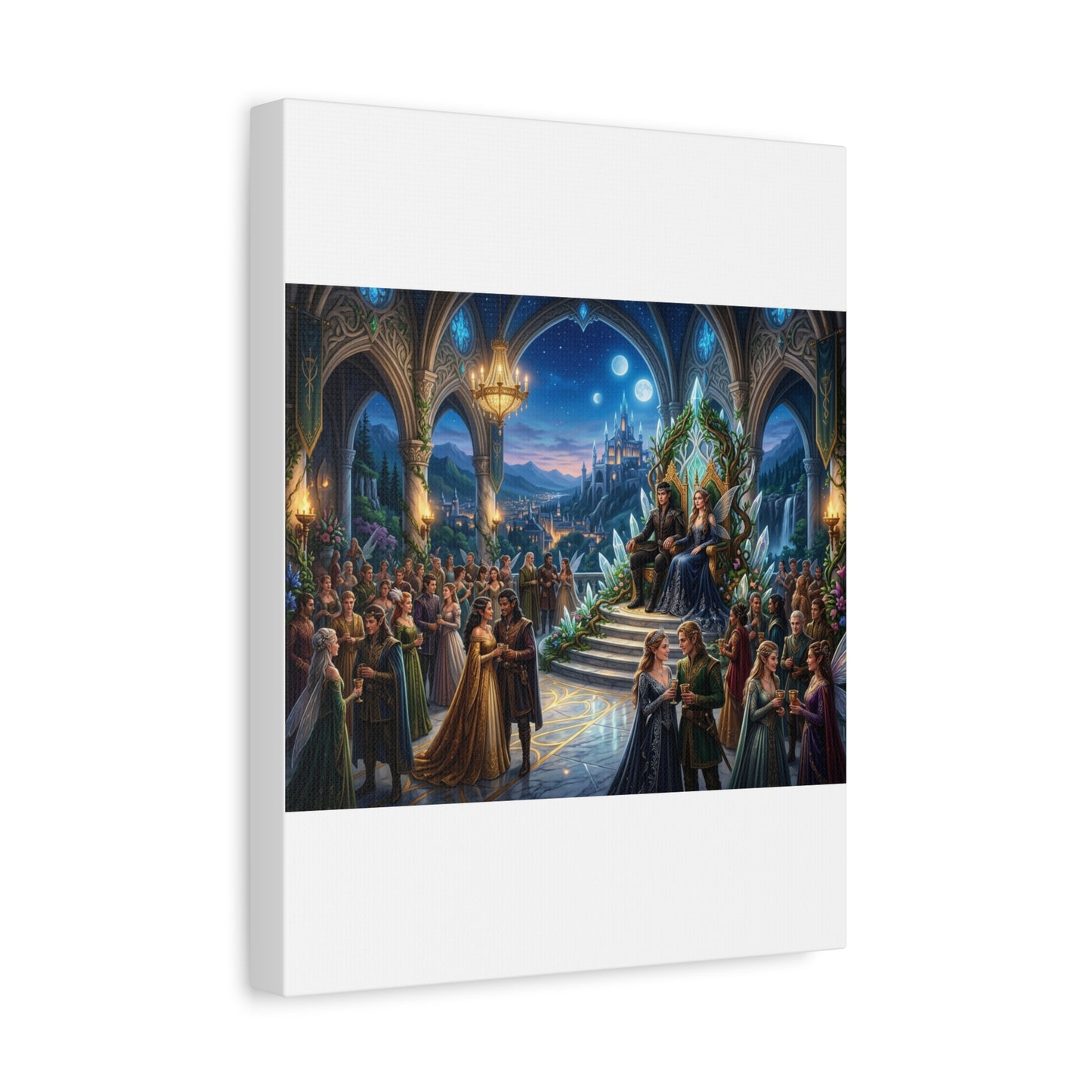 Fantasy Royal Coronation Canvas Art - Matte Stretched Wall Decor