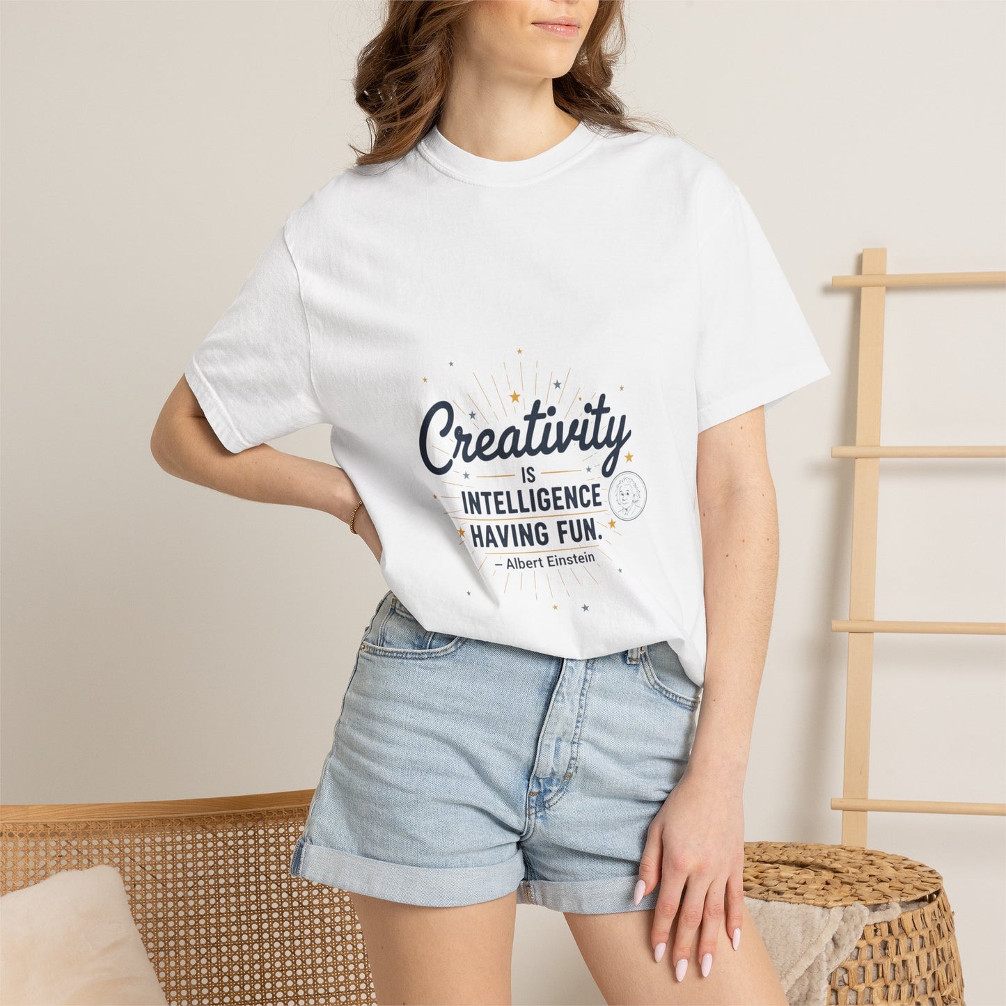 Creativity Is Intelligence T-Shirt — Inspirational Albert Einstein Quote Tee