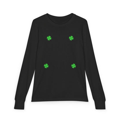 Youth Long Sleeve Tee — “I’m Not Short I’m Leprechaun Size” St. Patrick’s Day Shirt