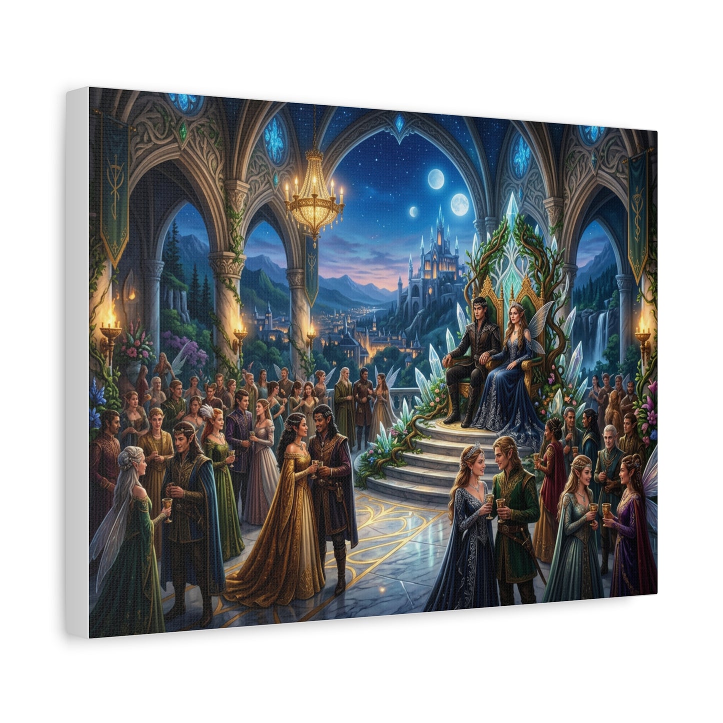 Fantasy Royal Coronation Canvas Art - Matte Stretched Wall Decor