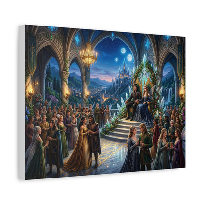 Fantasy Royal Coronation Canvas Art - Matte Stretched Wall Decor