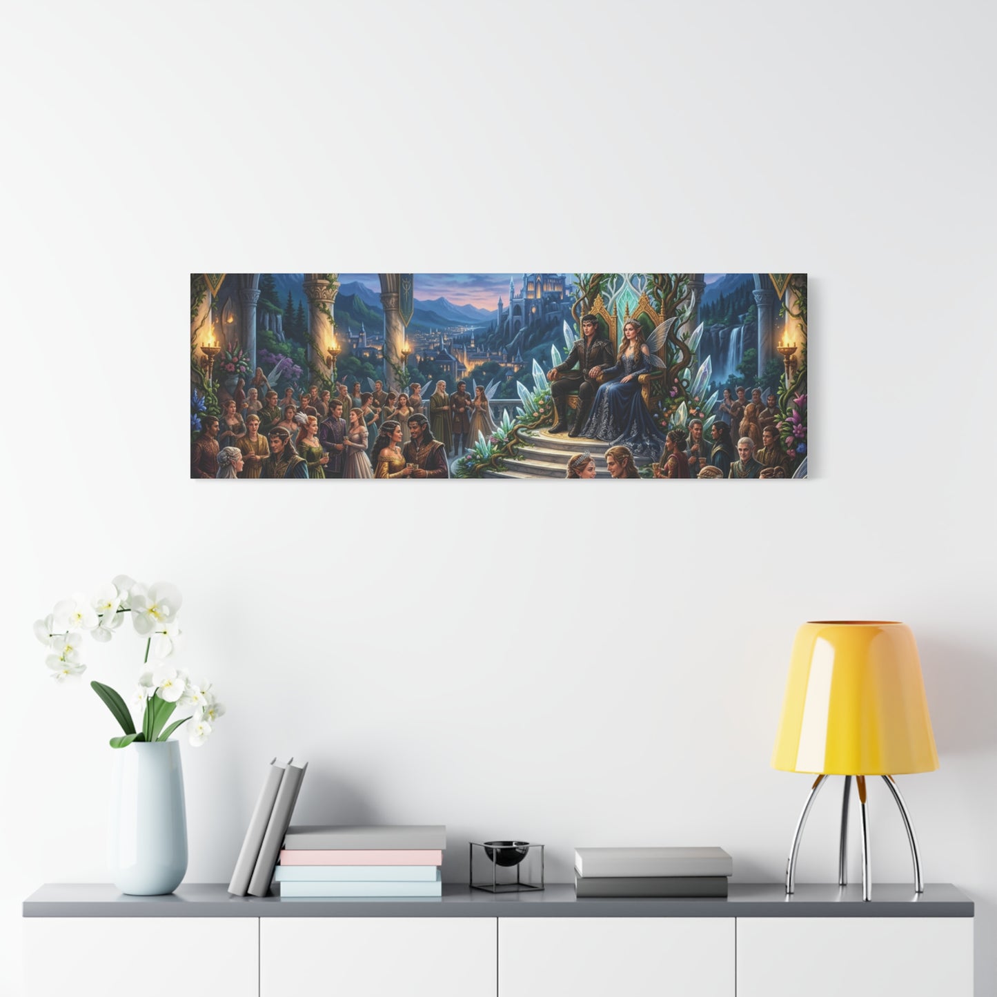Fantasy Royal Coronation Canvas Art - Matte Stretched Wall Decor