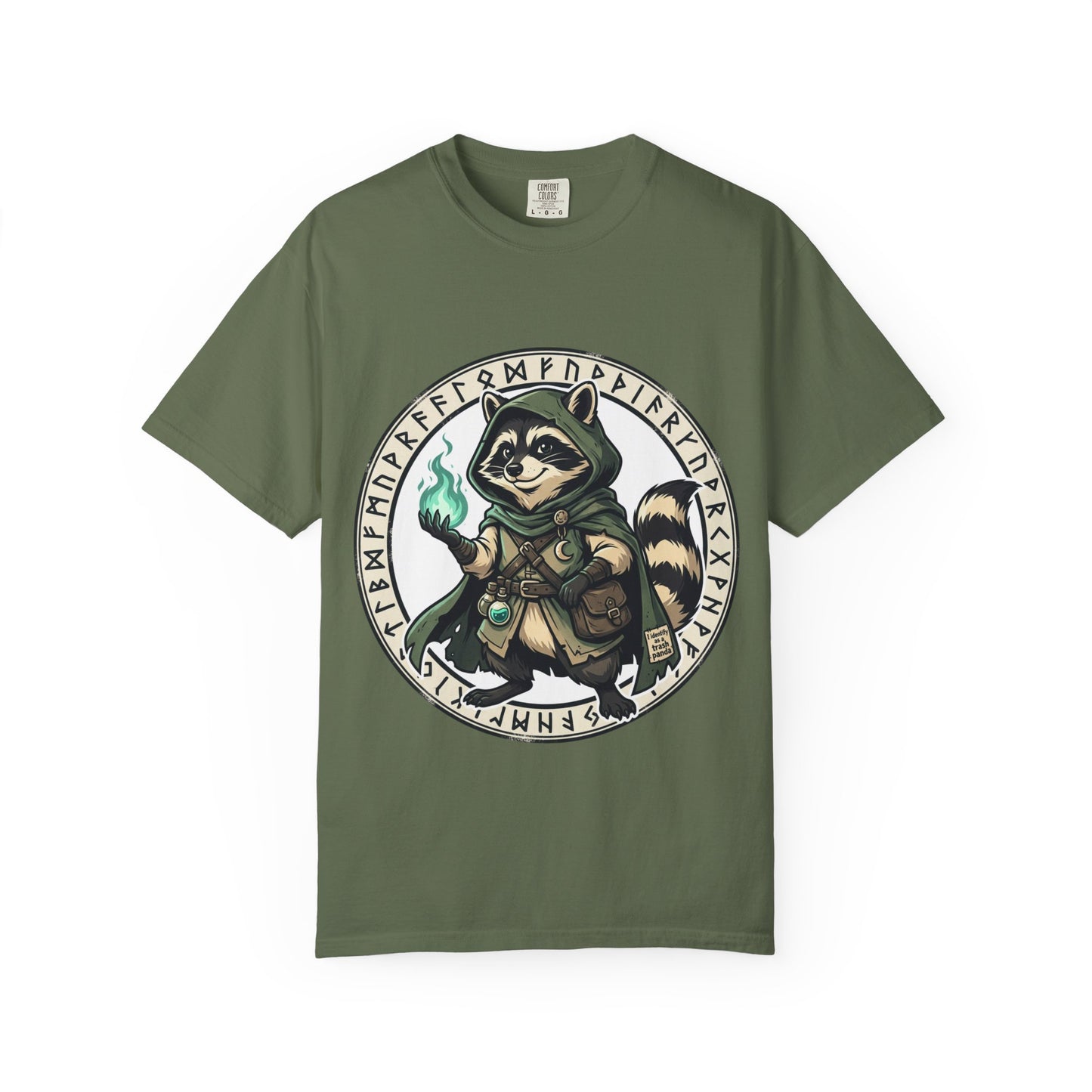 Raccoon Wizard T-Shirt – Cute Fantasy Mage Graphic Tee