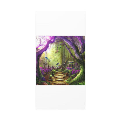 Enchanted Fairy Forest Canvas Wall Art — Magical Woodland Pathway
