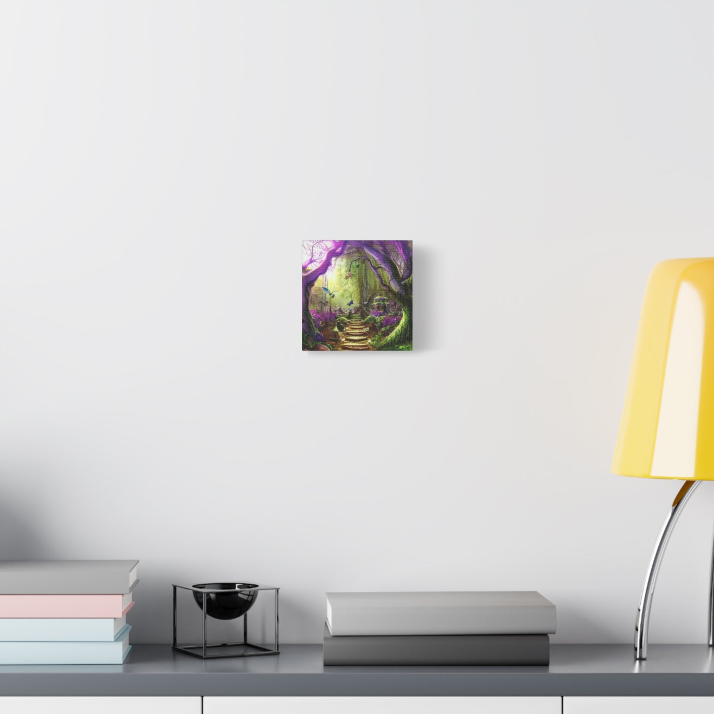 Enchanted Fairy Forest Canvas Wall Art — Magical Woodland Pathway