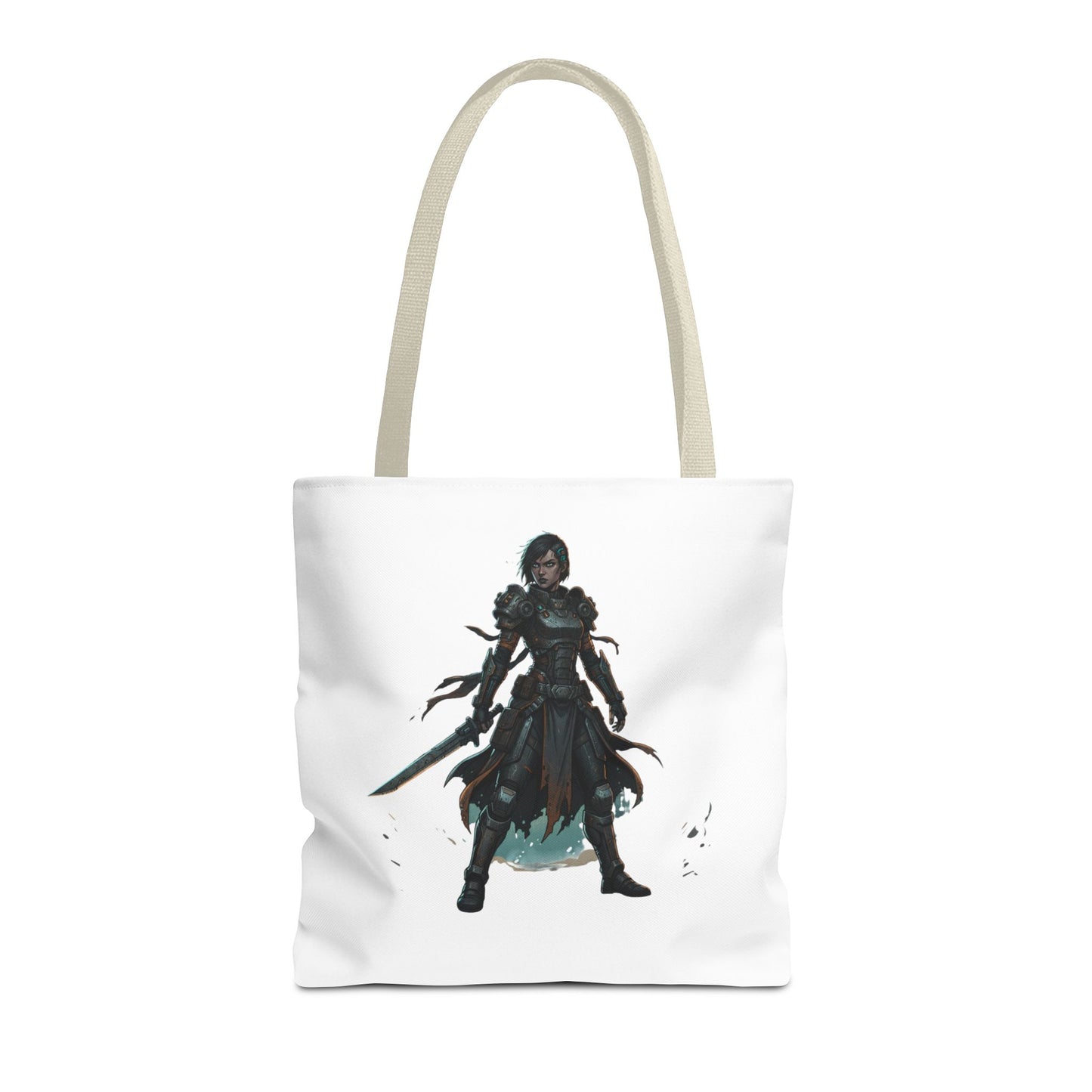 Rogue Warrior Tote Bag – Dark Fantasy Assassin Illustration