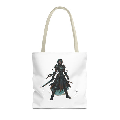 Rogue Warrior Tote Bag – Dark Fantasy Assassin Illustration